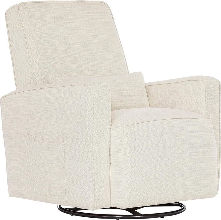 No. 1 - Evolur Holland Upholstered Plush Seating Glider Swivel - 1