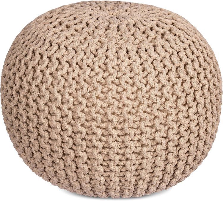 No. 4 - Hand Knitted Pouf - 1