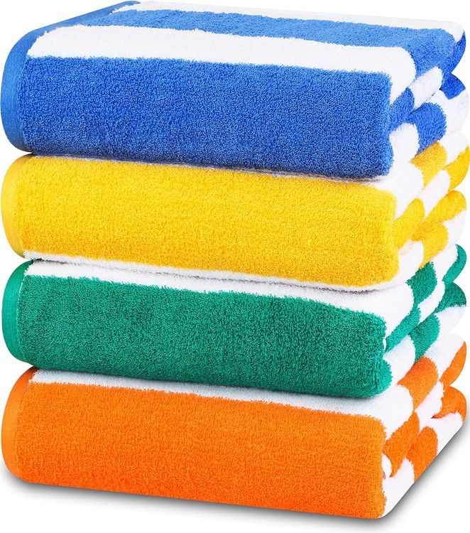 No. 7 - Utopia Towels 4 Pack Cabana Stripe Beach Towel - 1