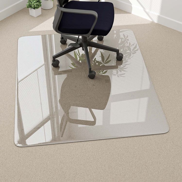 No. 6 - BEAUTYPEAK Tempered Glass Office Chair Mat - 1